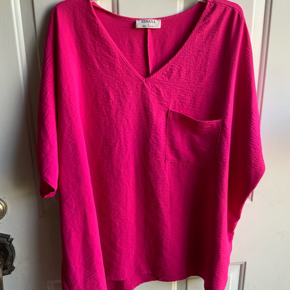 Zenana pink blouse